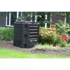 Black Compost Bin for Home Composting 100 Gallon; 13.4 Cu. Ft.