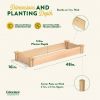 Unfinished Cedar Raised Garden Bed 48”x16”x5.5” Made in USA
