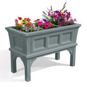 Green Garden Planter Box with Removable Trays 19.5x39x24”