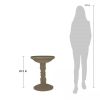 Outdoor Fiberglass Bird Bath in Aged Stone Finish 20” Diameter