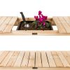 Gardening Bench with Expanding Worktop that Opens to Dry Sink