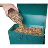 Large Rugged Green Metal Squirrel-Proof Bird Feeder with Easy-Refill Top 15 Lb Capacity