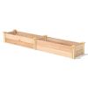 Narrow Cedar Raised Garden Bed - 96x16x11” Made in U.S.A.