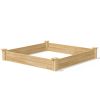 Cedar Wood Raised Garden Bed 4 ft x 4 ft x 7in - Made in USA