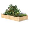 Cedar Wood Raised Garden Bed 8 ft x 4 ft x 14in - Made in USA