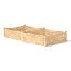 Cedar Wood Raised Garden Bed 8 ft x 4 ft x 14in - Made in USA