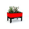 Mobile Self Watering Elevated Raised Planter in Red 34x24x23”