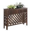 Elevated Raised Bed Planter Weathered Fir 48" x 12.5" x 35.5"
