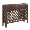Elevated Raised Bed Planter Weathered Fir 48" x 12.5" x 35.5"