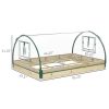 Combo Raised Garden Bed with Greenhouse Clear PVC Cover