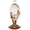 Vine Adorned Copper and Glass Hummingbird Bird Feeder - 32 Fl. oz. Nectar Capacity
