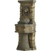 Indoor/Outdoor Water Fountain with Bronze Hued Lion Head 51”