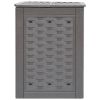 2-Piece Brown Plastic Rattan Composting Bin Set 158.5 Gal; 21 CuFt