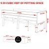 Modern Cedar Wood Elevated Raised Bed Planter 71” x 31" x 29”