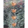 Lotus Flower Copper Rain Chain for Rain Gutter Downspout 8.5 Ft