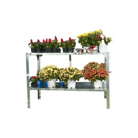 Galvanized Steel Shelving Garden Potting Bench 45” x 20” x 32”