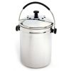 1 Gallon Stainless Steel Kitchen Compost Bin with Charcoal Filter