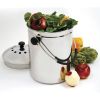 1 Gallon Stainless Steel Kitchen Compost Bin with Charcoal Filter