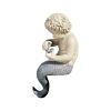Young Sitting Mermaid Garden Statue with Oyster and Pearl 16”