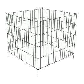 Steel Mesh Green Metal Composting Bin 3Ft High; 25 CuFt