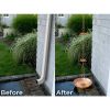 Copper and Brass Rain Chain Gutter Downspout with Umbrella Ornaments 8.5 Ft