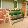 A Frame Fir 3-Tier Elevated Planter Box Raised Garden