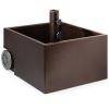 Umbrella Stand Outdoor Planter Box w/Rear Wheels 19.5x15.5”H
