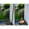 Copper and Brass Rain Chain Gutter Downspout with Pineapple Ornaments 8.5 Ft