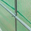 14.5’x6’x6.6’ Hoop Greenhouse w/ Green PE Cover Steel Frame
