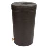 Brown Rain Barrel with Brass Spigot and Removable Lid 50-Gal