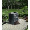 Black Plastic 94 Gallon Compost Bin Composter for Home Gardens