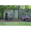 Black Plastic 94 Gallon Compost Bin Composter for Home Gardens