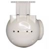 Round Polyethylene Plastic Hanging Birdhouse with Non-Slip Interior - White