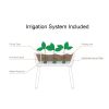 Scandi Pewter Elevated Planter Box w/Smart Drainage 30x16x27”