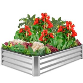 Galvanized Rust-Resistant Steel Raised Bed Planter 72”x36”x12”
