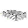Galvanized Rust-Resistant Steel Raised Bed Planter 72”x36”x12”
