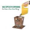 Heavy Duty Lantern Style Bird Feeder with Four Sided Perching Areas 3.5 Lbs Capacity