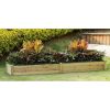 Cedar Wood Outdoor Raised Garden Bed 8Ft x 2Ft x 11In
