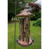 24” Copper Bird Feeder with 3 Tubes and 9 Feeding Ports 10 Lbs Seed Capacity