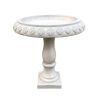 Weathered Concrete Fiberglass Lightweight Bird Bath - 22" Diam