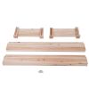 3-Tier Stair Stacked Elevated Raised Bed Planter 49" x 49" x 22”