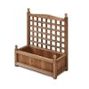 Classic Fir Wooden Outdoor Planter Box with Trellis 25”W x 30”H