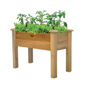 Cedar Elevated Raised Bed Garden Planter Box 34” x 18” x 32”
