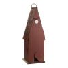 Outdoor Garden Rustic Red Solid Wood and Iron Bird House with Door Knob Perch