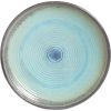 Outdoor Garden Multi-Shade Blue Ceramic Bird Bath - 17” Diam