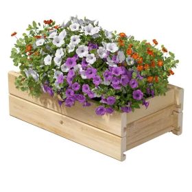Unfinished Cedar Outdoor Planter Box 21x11x7 In - Made in USA