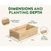 Unfinished Cedar Outdoor Planter Box 21x11x7 In - Made in USA