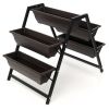 3 Tier with 5 Elevated Planter Boxes A-Frame Stand 26”x36”x31”