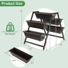 3 Tier with 5 Elevated Planter Boxes A-Frame Stand 26”x36”x31”