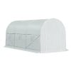 14.5’x6.6’x6.6’ Hoop Greenhouse w/ White PE Cover Steel Frame